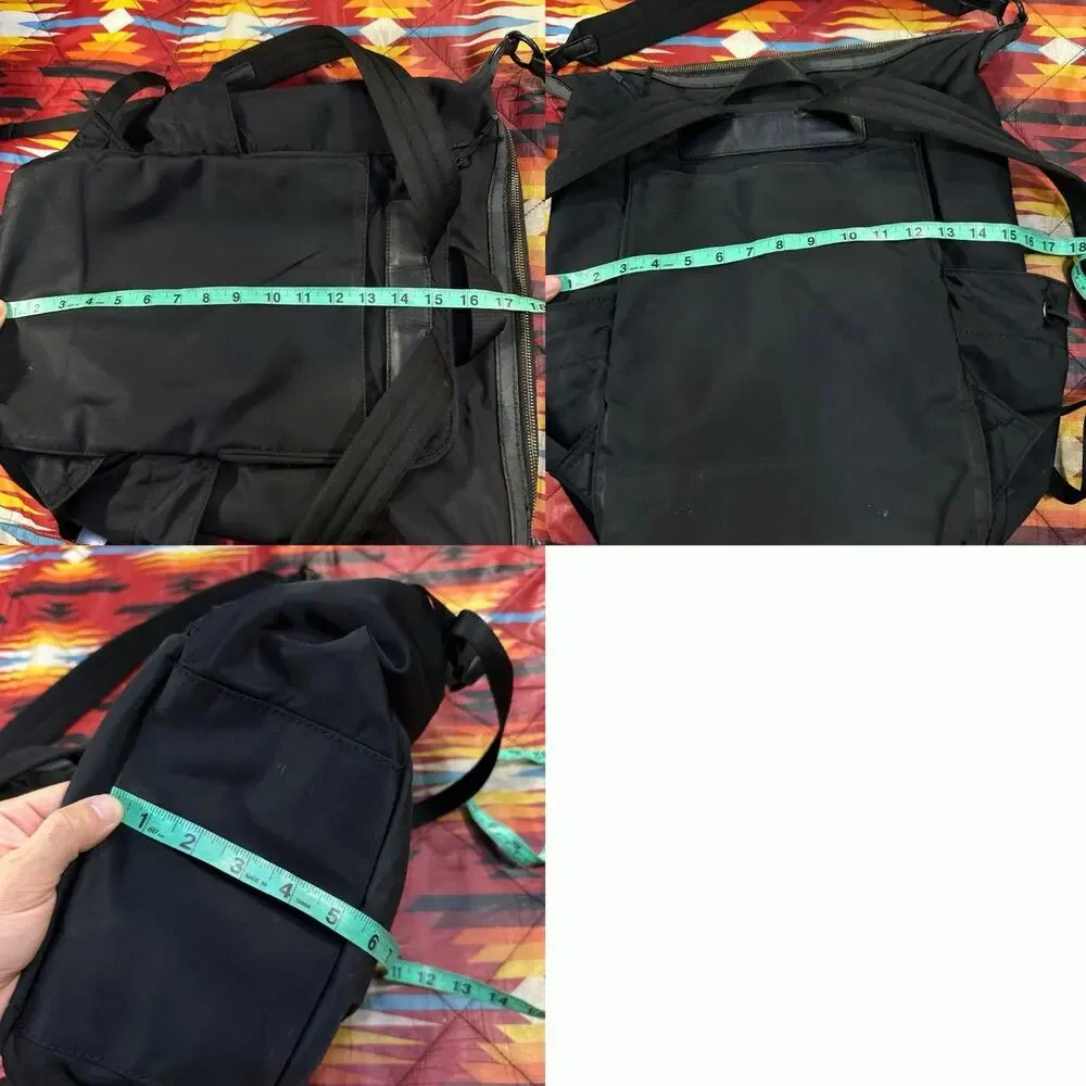 lululemon Easy Days Black Backpack & Tote Bag Laptop FLAWS